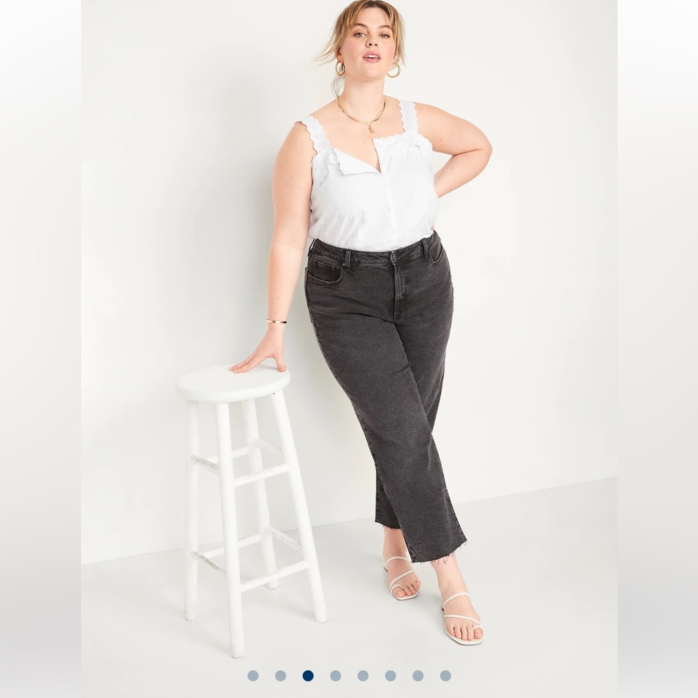 NWT High-Waisted OG Loose Gray Cut-Off Jeans for Women size 12